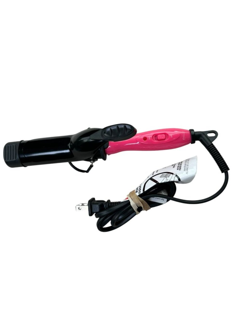 FHI Heat Platform Mini Curling Iron Hot Pink Tested and Works Travel Hair Curl